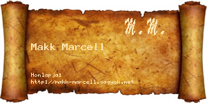 Makk Marcell névjegykártya